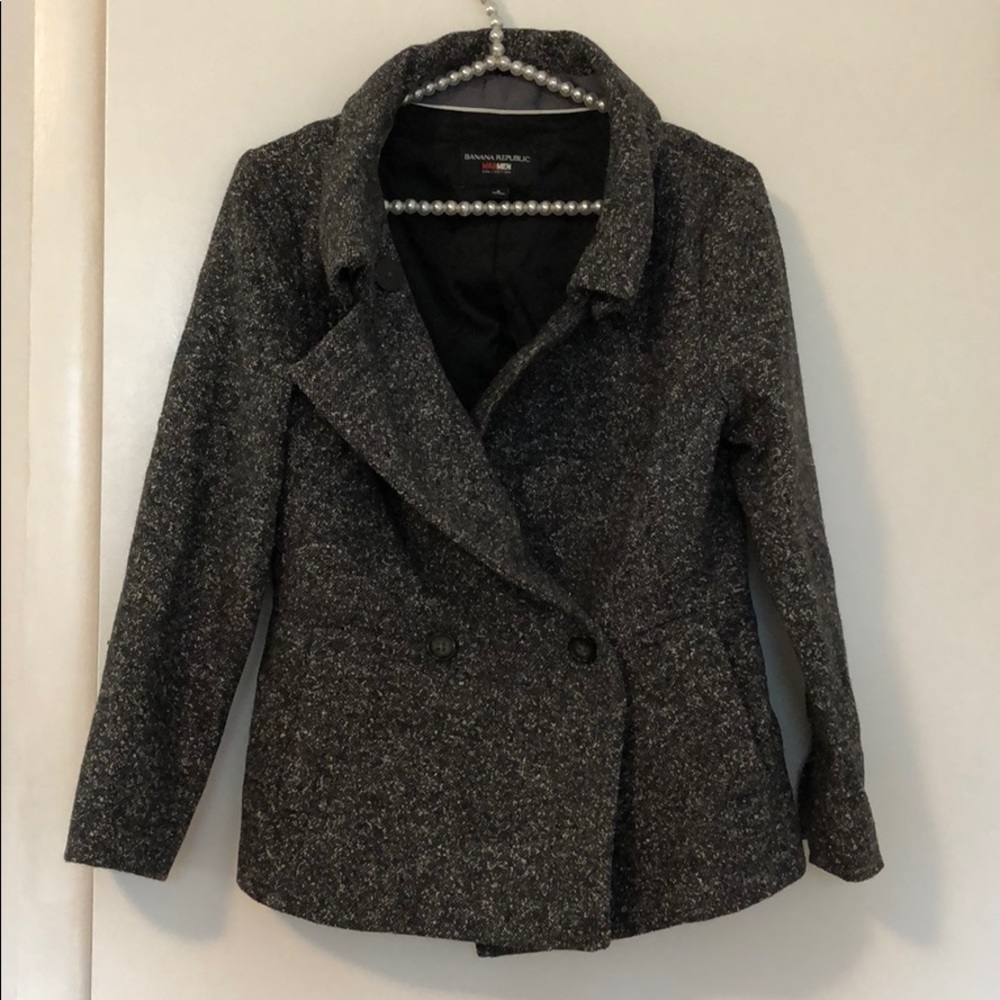 Banana Republic Mad Men grey pea coat